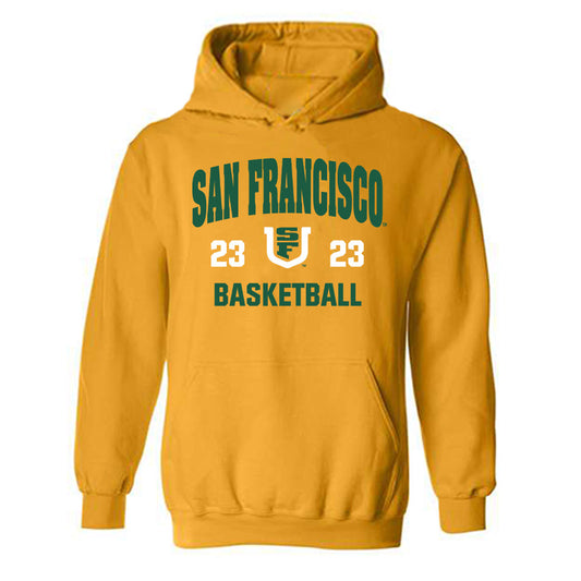 USFCA - NCAA Women's Basketball : Candy Edokpaigbe - Classic Shersey Hooded Sweatshirt-0