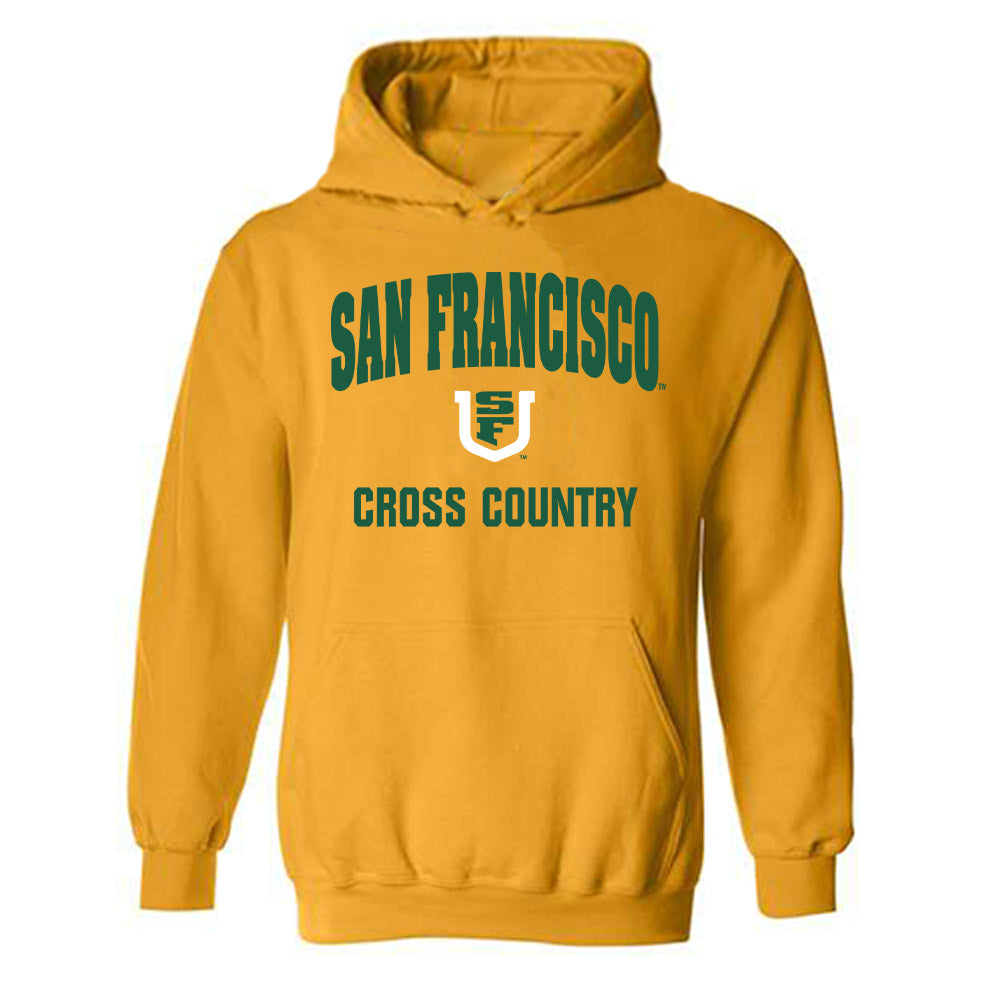 USFCA - NCAA Men's Cross Country : Enzo Queirolo - Classic Shersey Hooded Sweatshirt-0
