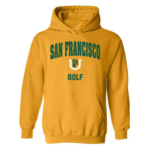 USFCA - NCAA Men's Golf : Henry Styles - Classic Shersey Hooded Sweatshirt-0