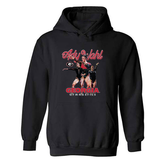 Georgia - NCAA Women's Gymnastics : Ady Wahl - Player Collage Hooded Sweatshirt-0
