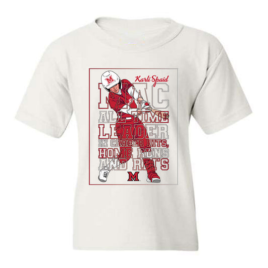 Miami of Ohio - Softball Alumni : Karli Spaid -  Individual Caricature Youth T-Shirt