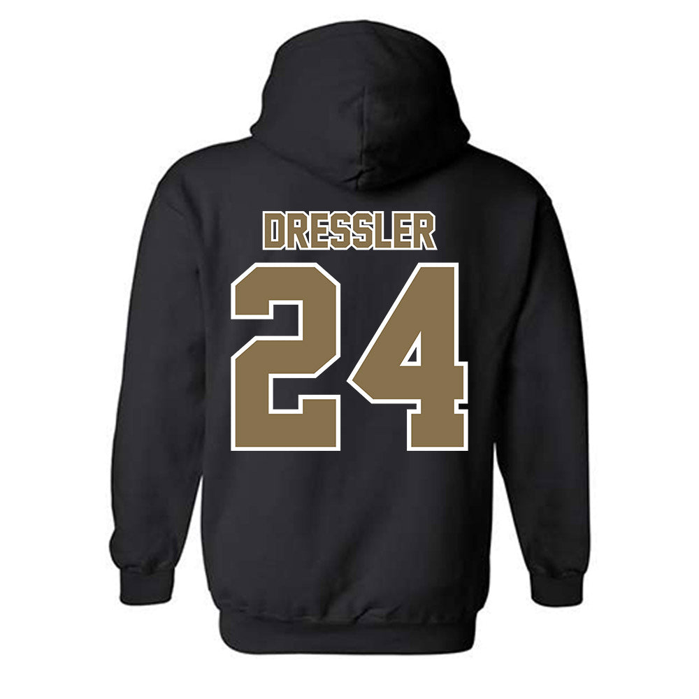Bryant - NCAA Baseball : Justin Dressler - Classic Shersey Hooded Sweatshirt-1