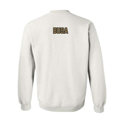 Bryant - NCAA Men's Swimming & Diving : Lincoln Busa - Classic Shersey Crewneck Sweatshirt-1