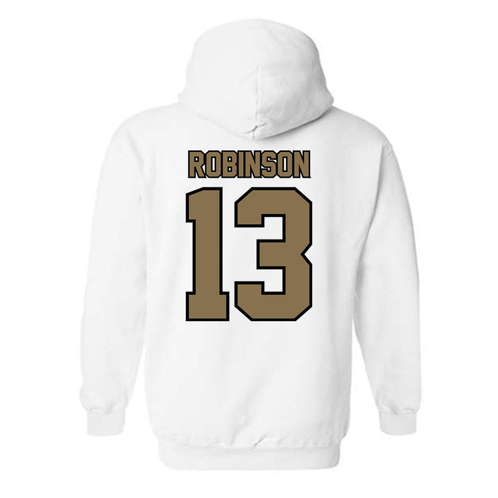 Bryant - NCAA Men's Basketball : Jakai Robinson - Classic Shersey Hooded Sweatshirt-1