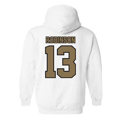 Bryant - NCAA Men's Basketball : Jakai Robinson - Classic Shersey Hooded Sweatshirt-1
