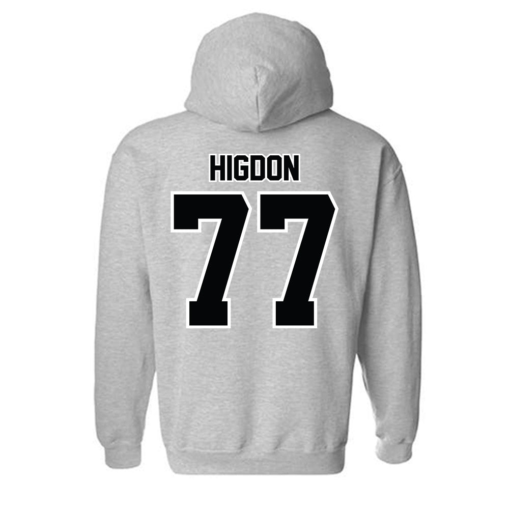 Bryant - NCAA Men's Lacrosse : Gunnar Higdon - Classic Shersey Hooded Sweatshirt-1