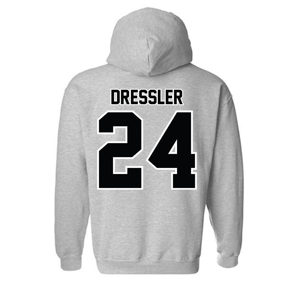 Bryant - NCAA Baseball : Justin Dressler - Classic Shersey Hooded Sweatshirt-1