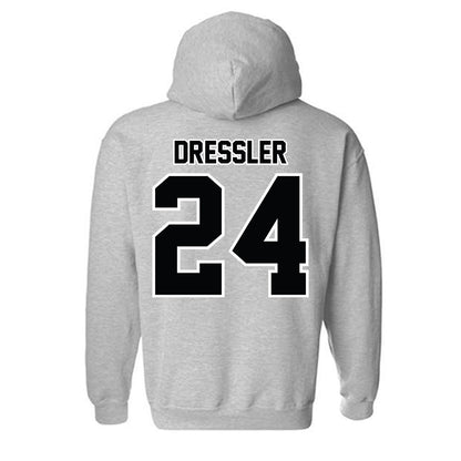 Bryant - NCAA Baseball : Justin Dressler - Classic Shersey Hooded Sweatshirt-1