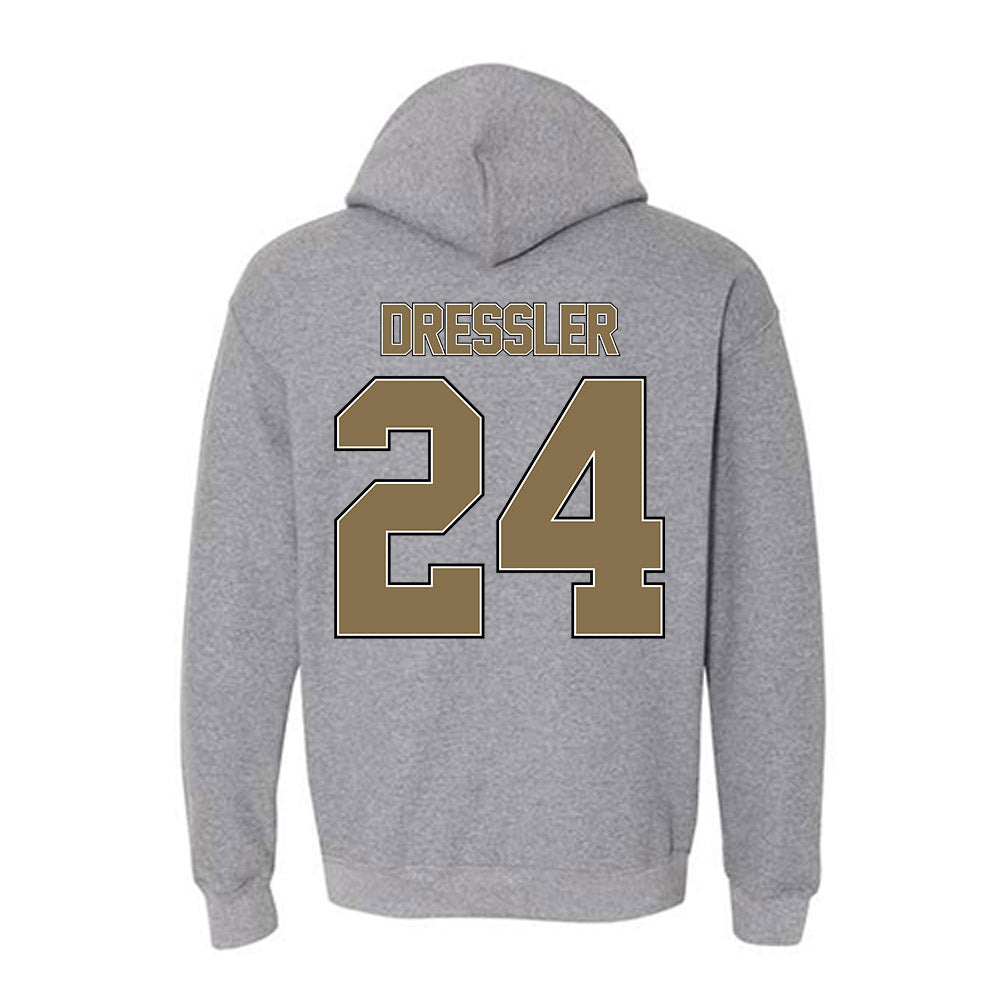 Bryant - NCAA Baseball : Justin Dressler - Classic Shersey Hooded Sweatshirt-1