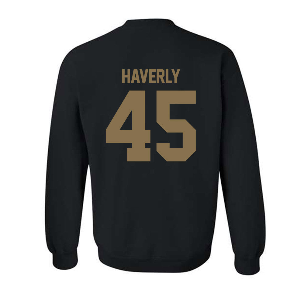 Bryant - NCAA Men's Lacrosse : Justin Haverly - Classic Fashion Shersey Crewneck Sweatshirt-1