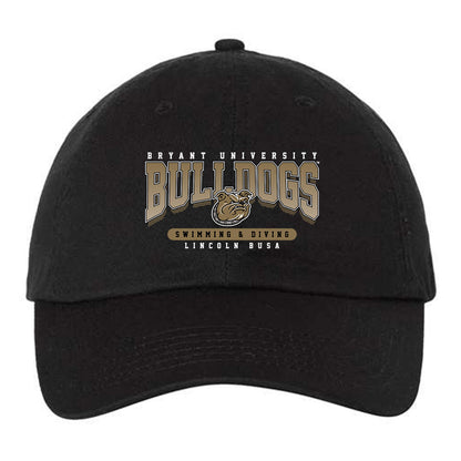 Bryant - NCAA Men's Swimming & Diving : Lincoln Busa - Dad Hat-1