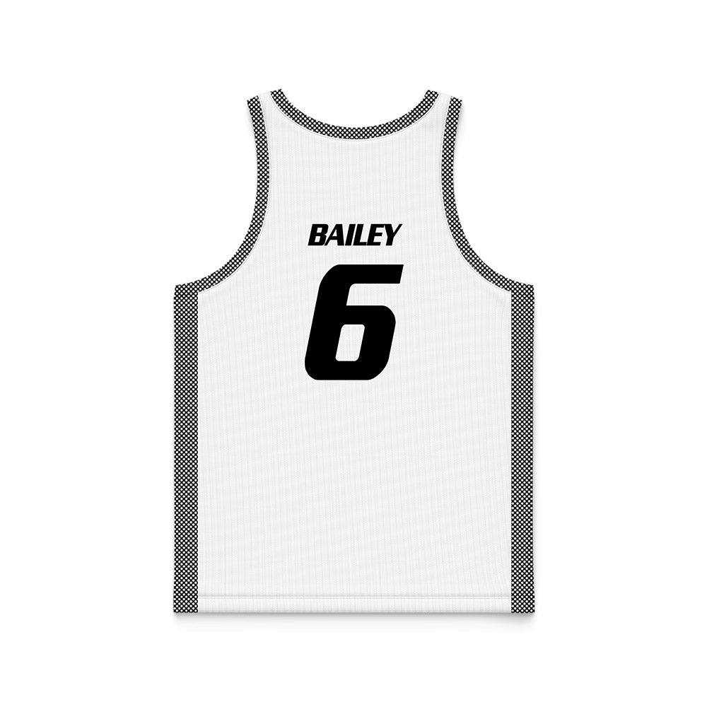 Bryant - NCAA Men's Basketball : Langston Bailey - White Basketball Jersey-1