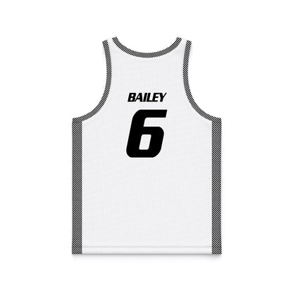 Bryant - NCAA Men's Basketball : Langston Bailey - White Basketball Jersey-1
