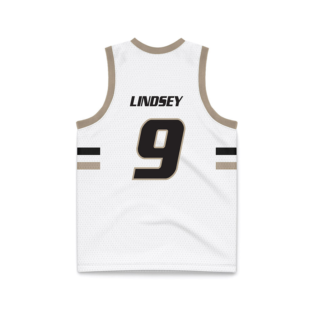 Bryant - NCAA Women's Basketball : Abbey Lindsey - White Basketball Jersey-1