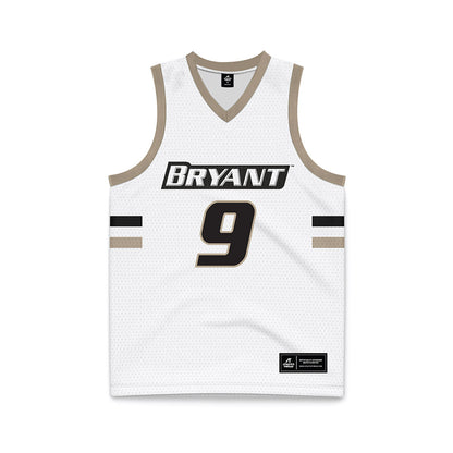 Bryant - NCAA Women's Basketball : Abbey Lindsey - White Basketball Jersey-0