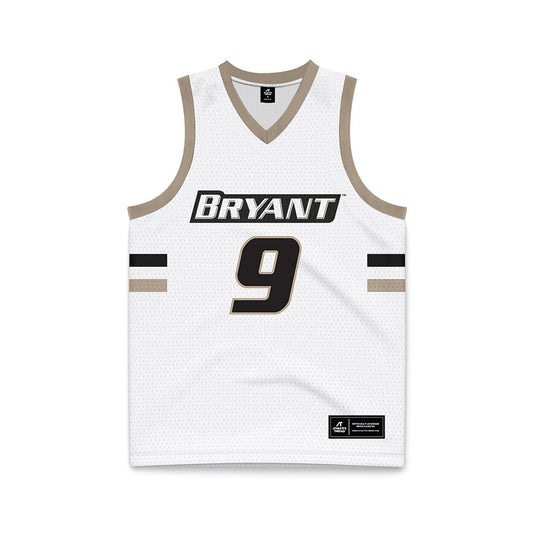 Bryant - NCAA Women's Basketball : Abbey Lindsey - White Basketball Jersey-0