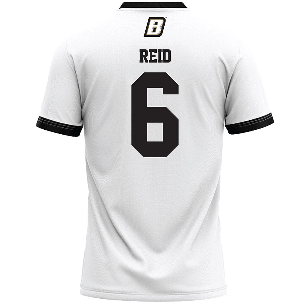 Bryant - NCAA Men's Lacrosse : Richie Reid - White Lacrosse Jersey -1