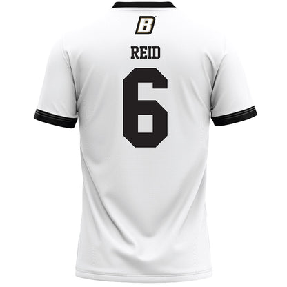 Bryant - NCAA Men's Lacrosse : Richie Reid - White Lacrosse Jersey -1