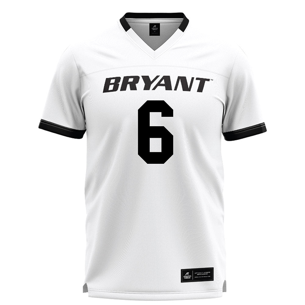 Bryant - NCAA Men's Lacrosse : Richie Reid - White Lacrosse Jersey -0