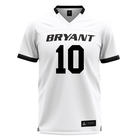 Bryant - NCAA Men's Lacrosse : Aidan Santini - White Lacrosse Jersey-0