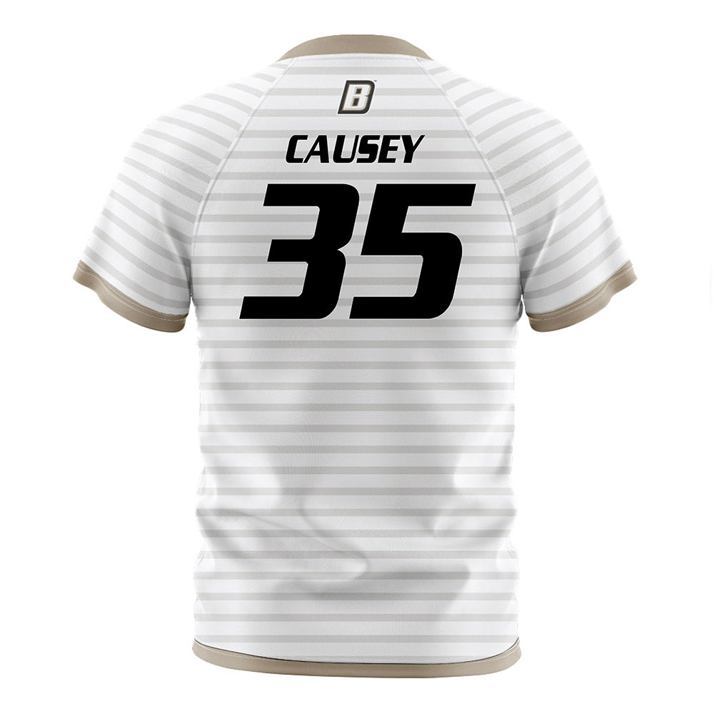 Bryant - NCAA Men's Soccer : Eric Causey - White Soccer Jersey-1