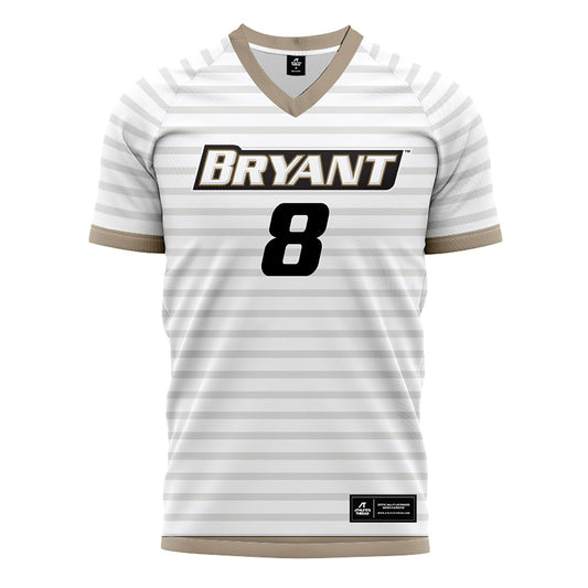 Bryant - NCAA Men's Soccer : Jorge Veintimilla Martinez - White Soccer Jersey-0