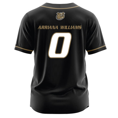 Bryant - NCAA Softball : Arriana Williams Arriana Williams - Black Jersey-1