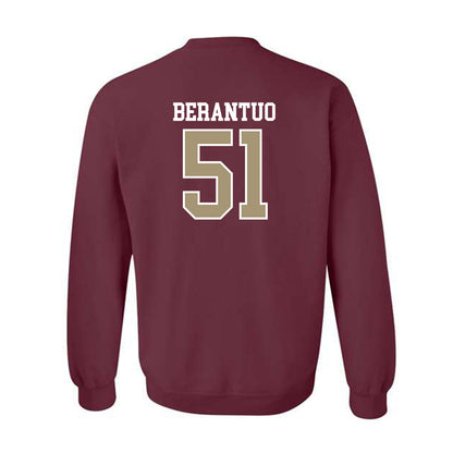 Lafayette College - NCAA Football : Maddox Berantuo - Classic Shersey Crewneck Sweatshirt-1
