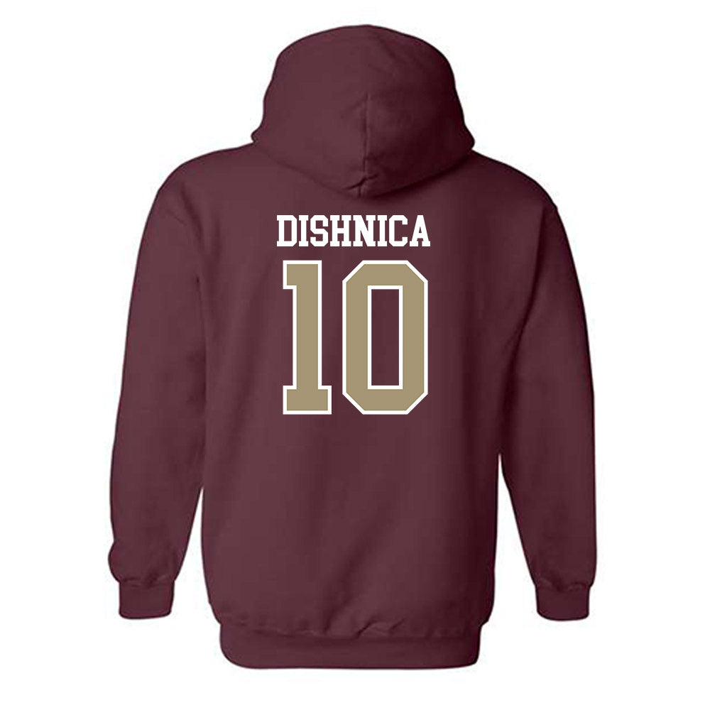 Lafayette College - NCAA Men's Soccer : Samir Dishnica - Classic Shersey Hooded Sweatshirt-1