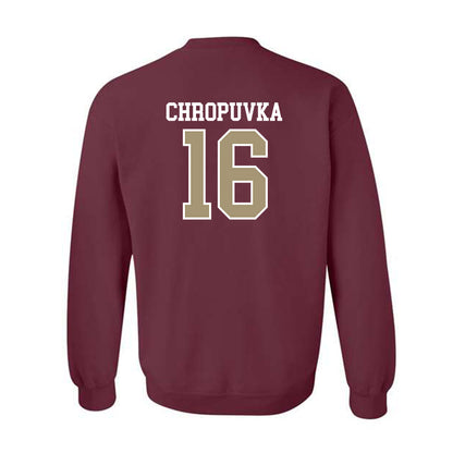 Lafayette College - NCAA Baseball : Curtis Chropuvka - Classic Shersey Crewneck Sweatshirt-1