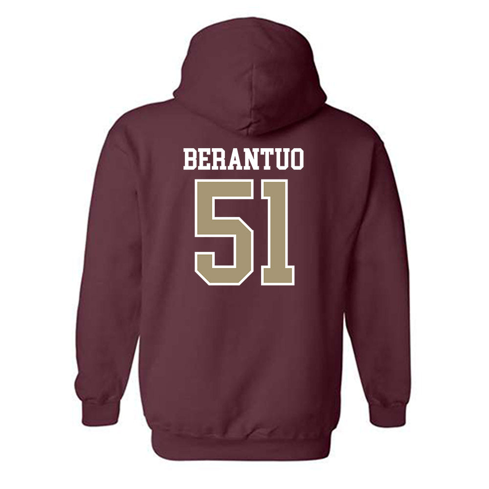 Lafayette College - NCAA Football : Maddox Berantuo - Classic Shersey Hooded Sweatshirt-1