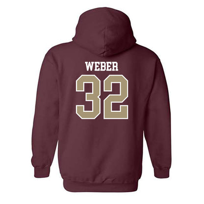 Lafayette College - NCAA Football : Ethan Weber - Classic Shersey Hooded Sweatshirt-1