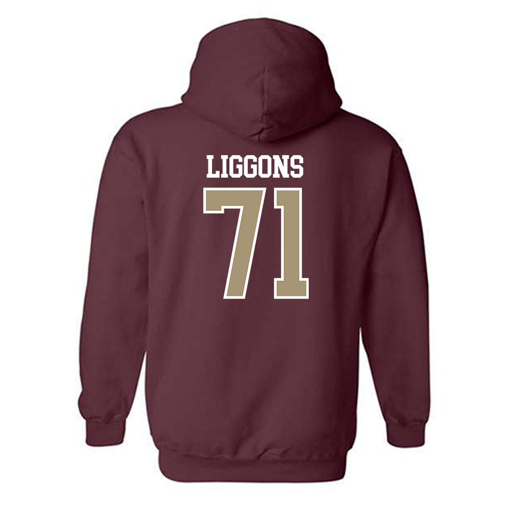 Lafayette College - NCAA Football : Zen Liggons - Classic Shersey Hooded Sweatshirt-1