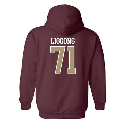 Lafayette College - NCAA Football : Zen Liggons - Classic Shersey Hooded Sweatshirt-1