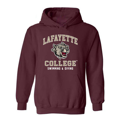 Lafayette College - NCAA Women's Swimming & Diving : Kristina Fleck - Classic Shersey Hooded Sweatshirt-0