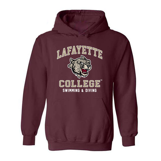 Lafayette College - NCAA Women's Swimming & Diving : Kristina Fleck - Classic Shersey Hooded Sweatshirt-0