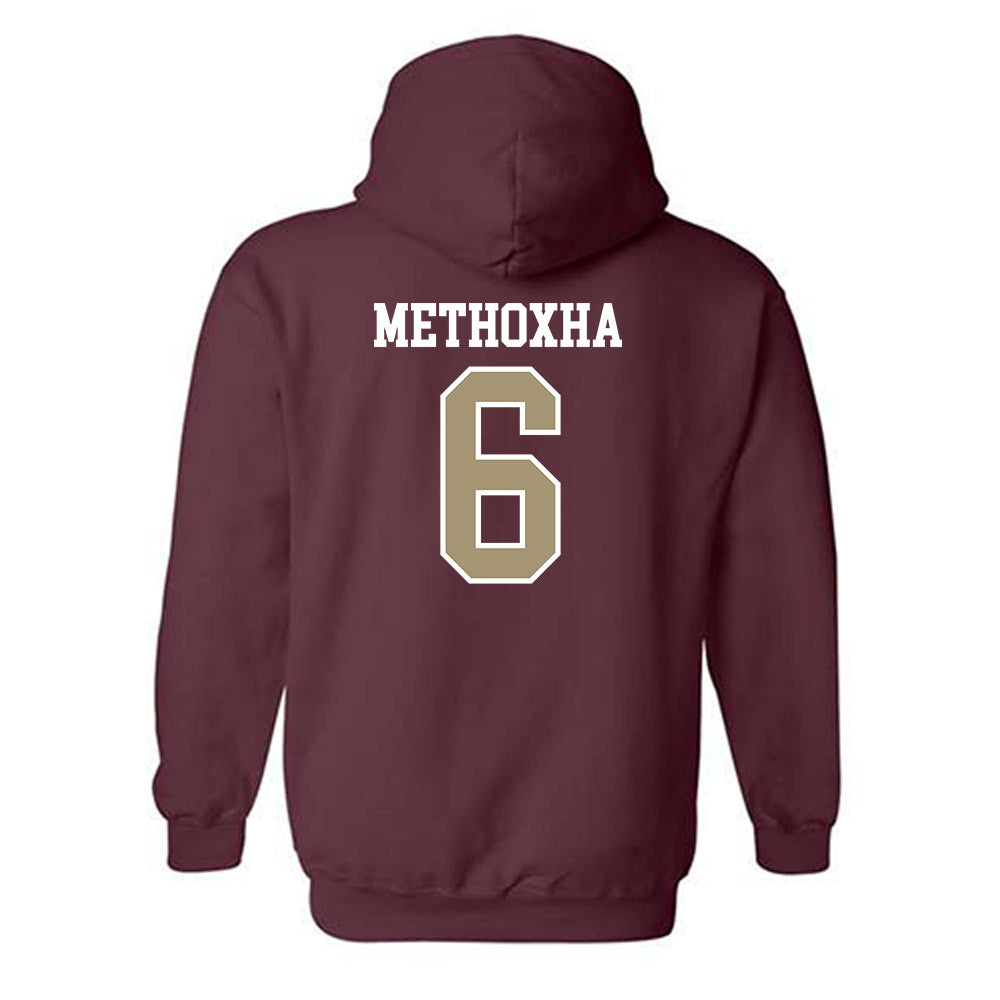 Lafayette College - NCAA Women's Soccer : Era Methoxha - Classic Shersey Hooded Sweatshirt-1