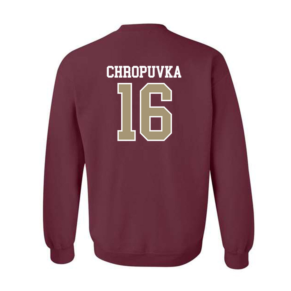 Lafayette College - NCAA Baseball : Curtis Chropuvka - Classic Shersey Crewneck Sweatshirt-1