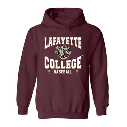Lafayette College - NCAA Baseball : Jack Mislan - Classic Shersey Hooded Sweatshirt-0