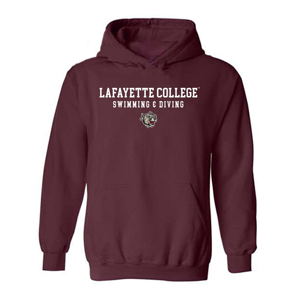 Lafayette College - NCAA Women's Swimming & Diving : Kristina Fleck - Classic Shersey Hooded Sweatshirt-0