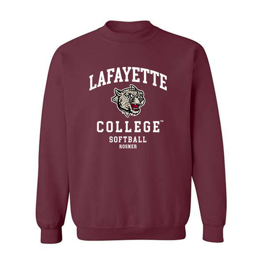 Lafayette College - NCAA Softball : Danielle Rosner - Classic Fashion Shersey Crewneck Sweatshirt-0