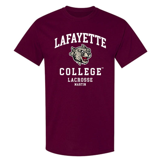 Lafayette College - NCAA Men's Lacrosse : Lowen Martin - Classic Fashion Shersey T-Shirt-0