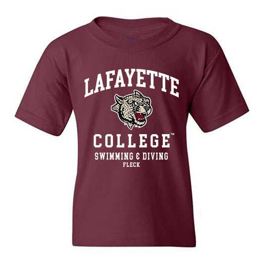 Lafayette College - NCAA Women's Swimming & Diving : Kristina Fleck - Classic Fashion Shersey Youth T-Shirt-0