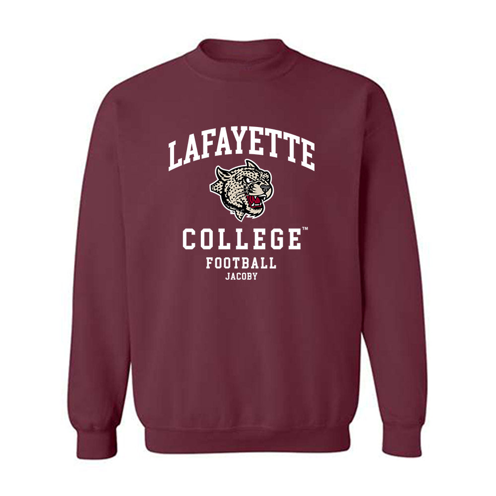 Lafayette College - NCAA Football : Carson Jacoby - Classic Fashion Shersey Crewneck Sweatshirt-0