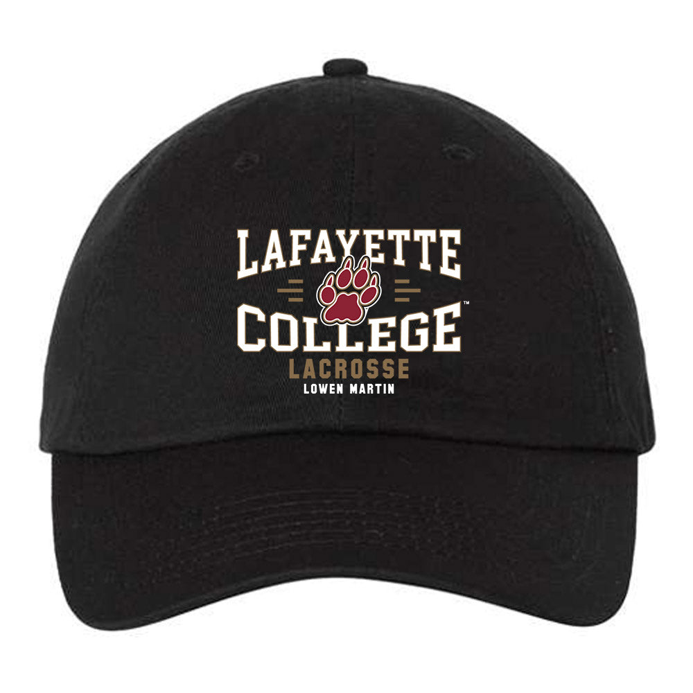 Lafayette College - NCAA Men's Lacrosse : Lowen Martin - Dad Hat-0