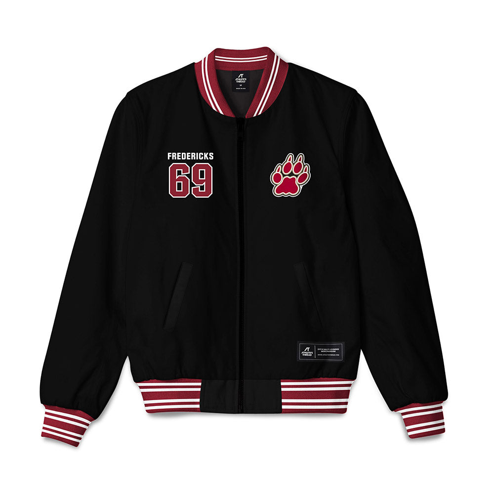 Lafayette College - NCAA Football : Jaivale Fredericks - Bomber Jacket-0