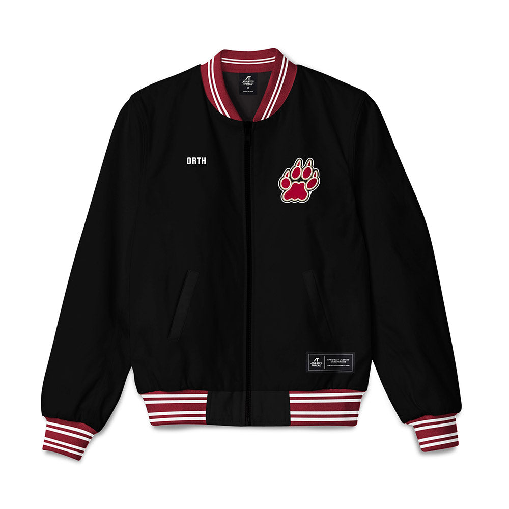 Lafayette College - NCAA Men's Swimming & Diving : Landon Orth - Bomber Jacket-0
