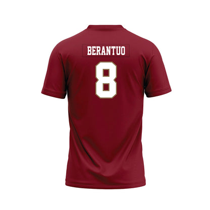 Lafayette College - NCAA Football : Maddox Berantuo - Red Premium Football Jersey-1