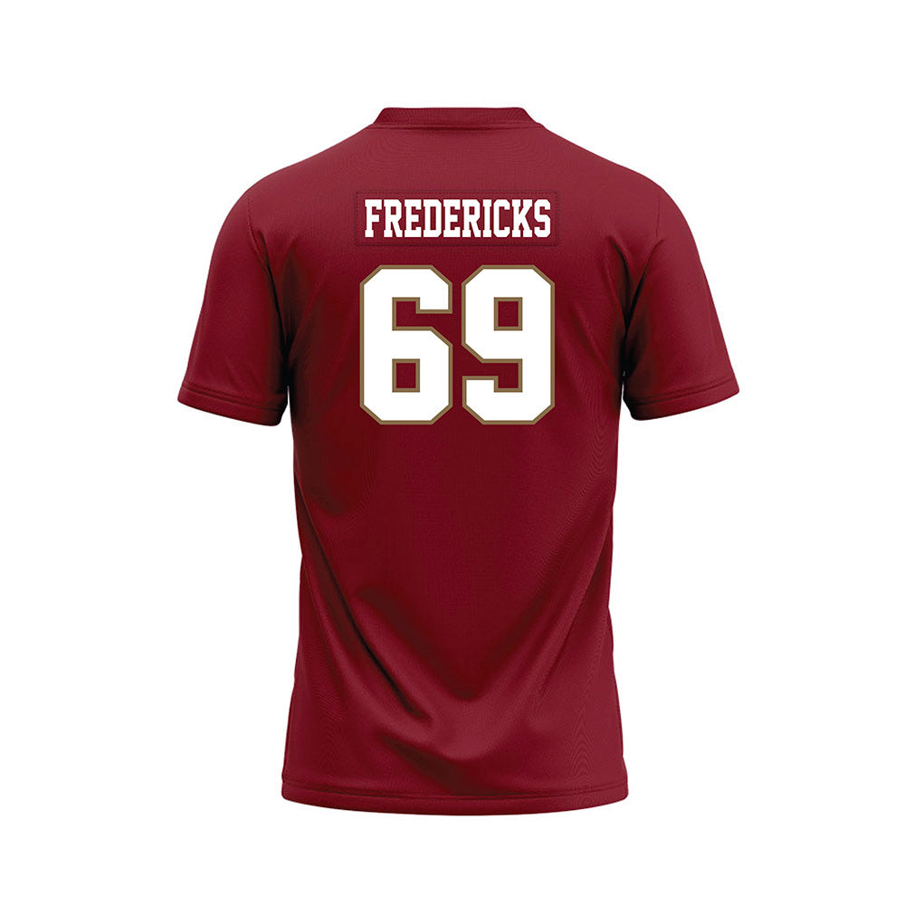 Lafayette College - NCAA Football : Jaivale Fredericks - Red Premium Football Jersey-1