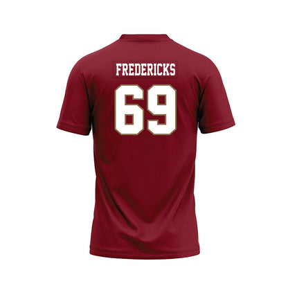 Lafayette College - NCAA Football : Jaivale Fredericks - Red Premium Football Jersey-1